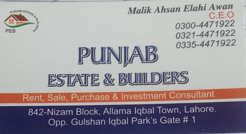 Logo Realestate Agency Punjab Estate & Builders