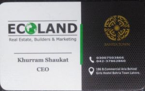 Logo Ecoland Real Estate Builders & Marketing Lahore