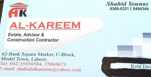 AL-Kareem estate & Advisor Lahore