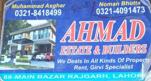 Ahmad Estate & Builders Lahore
