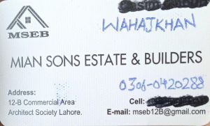 Mian Sons Estate & Builders Lahore