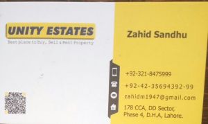Unity Estate  Lahore