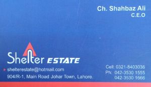 Shelter Estate Lahore