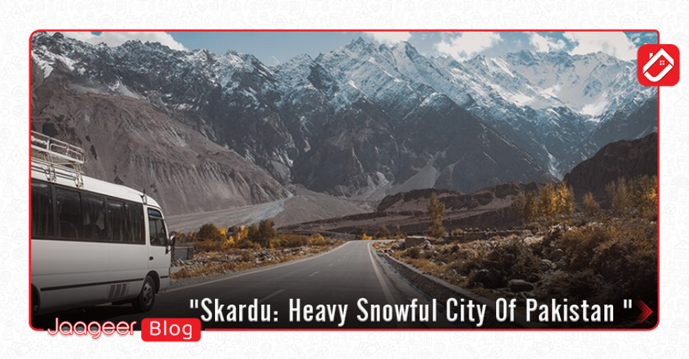 Skardu Heavy Snowful City Of Pakistan