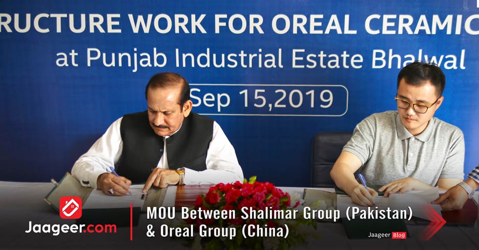 MOU Between Shalimar Group Pakistan  Oreal Group China