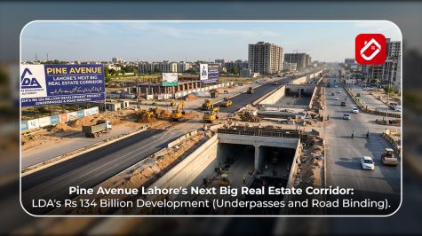 1.Pine Avenue Lahore's Next Big Real Estate Corridor LDA's Rs 134 Billion Development Underpasses and Road Binding.