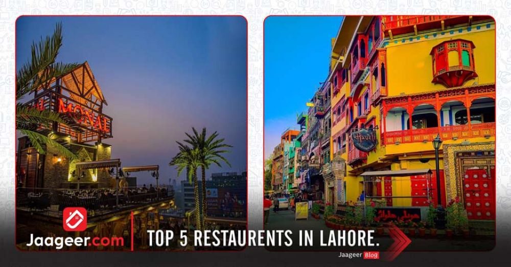 TOP 5 RESTAURENTS IN LAHORE.