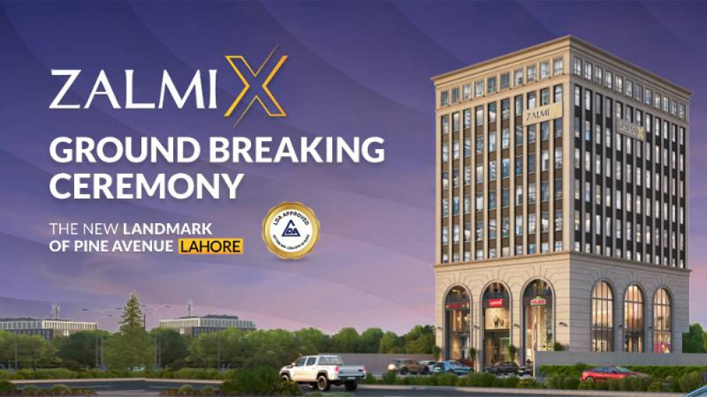 ZALMI X Groundbreaking: Premium Commercial Tower Launches on Pine Avenue, Lahore