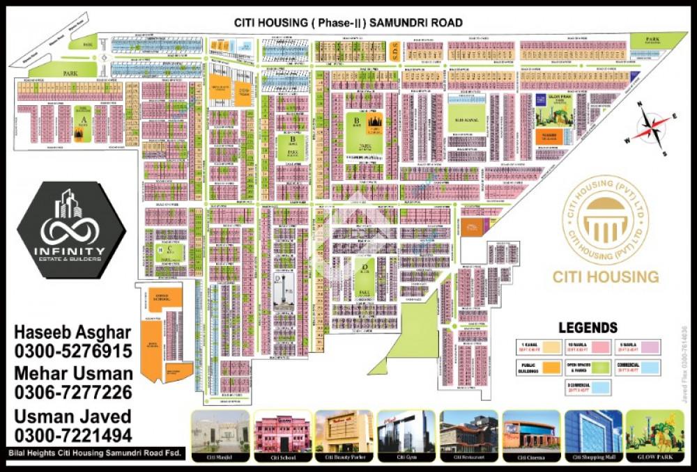 10 Marla Residential Plot For Sale In City Housing Society Nearest To Samundri Road  