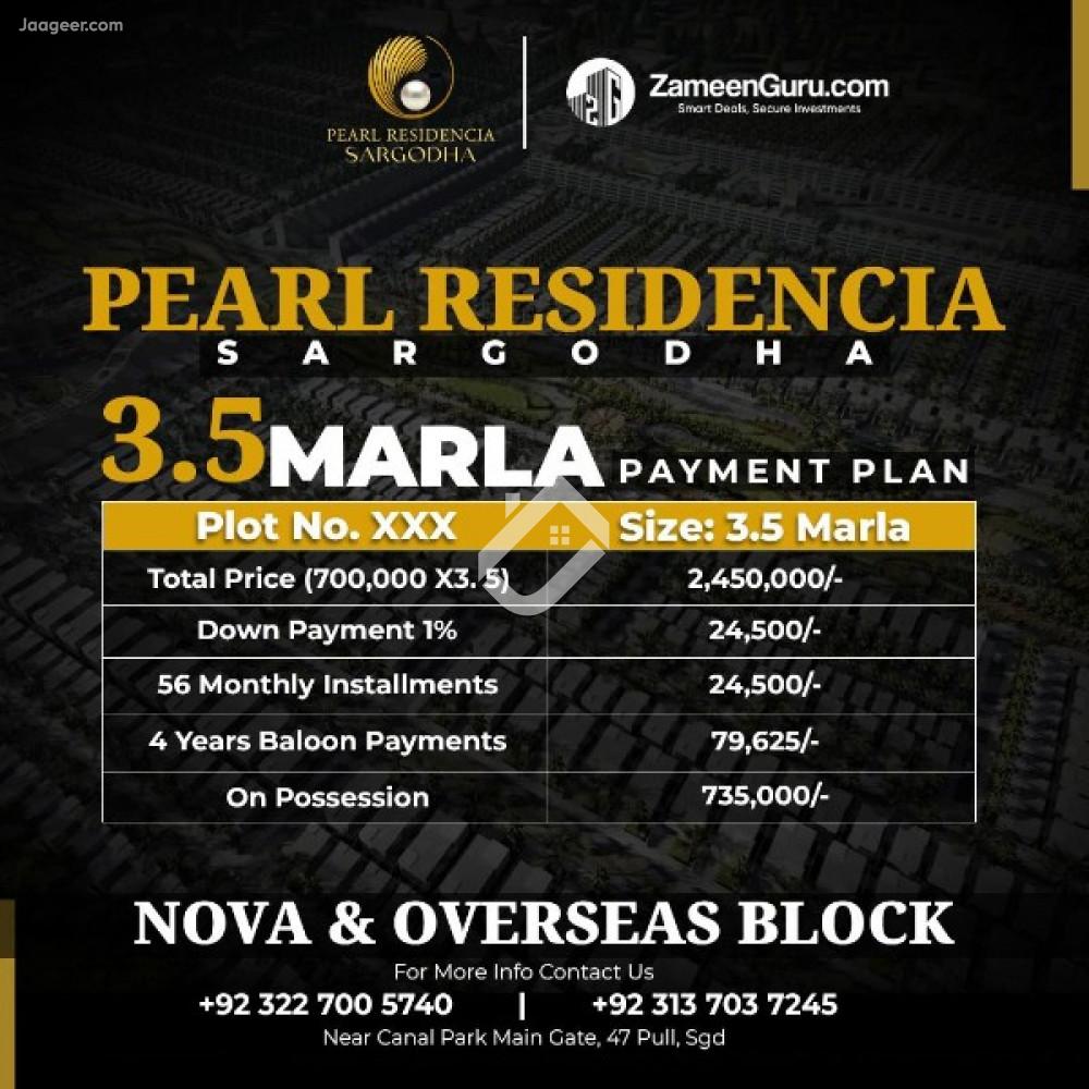 3 Marla Residential Plot For Sale In Pearl Residencia 