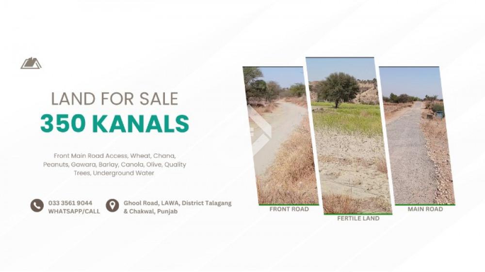 350 Kanal Agricultural Land For Sale In Lawa - Ghool Road