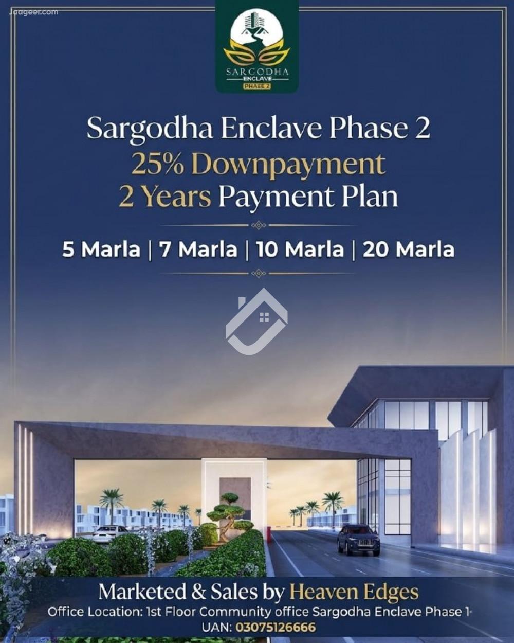 Main image 5 Marla On Installement Residential Plot For Sale In Sargodha Enclave Phase 2   Phase 2 , MAin Canal Road Chungi #09