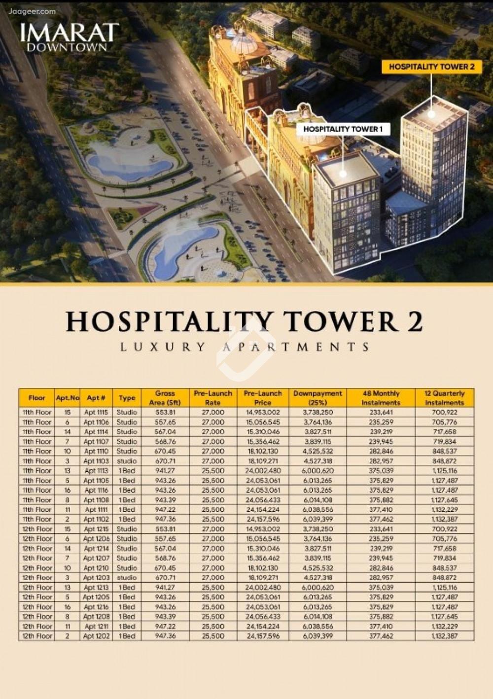 553 Sft Studio Apartment For Sale In Mall Of Imarat Main Expressway 