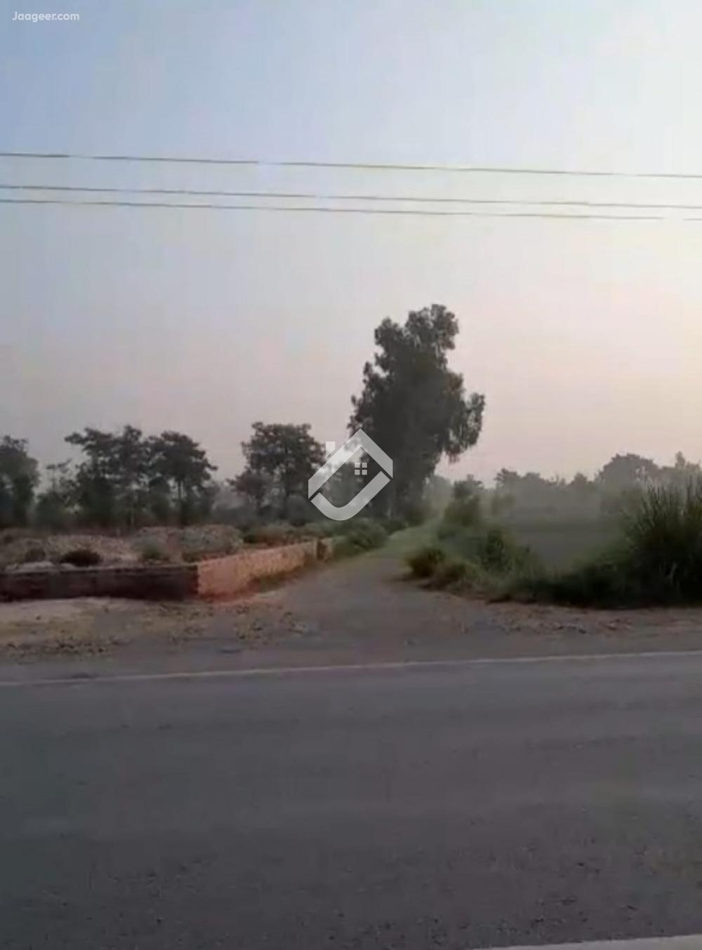 6 Kanal Corner Commercial Plot For Sale On Lahore Road Muza Ahmed E Wala Near Chowki Baghat